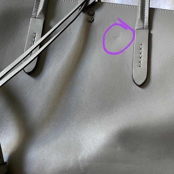 Coach 1941 Cooper Carryall Rivets Heather Gray Glovetanned Leather 31932 Rogue - Picture 11 of 12